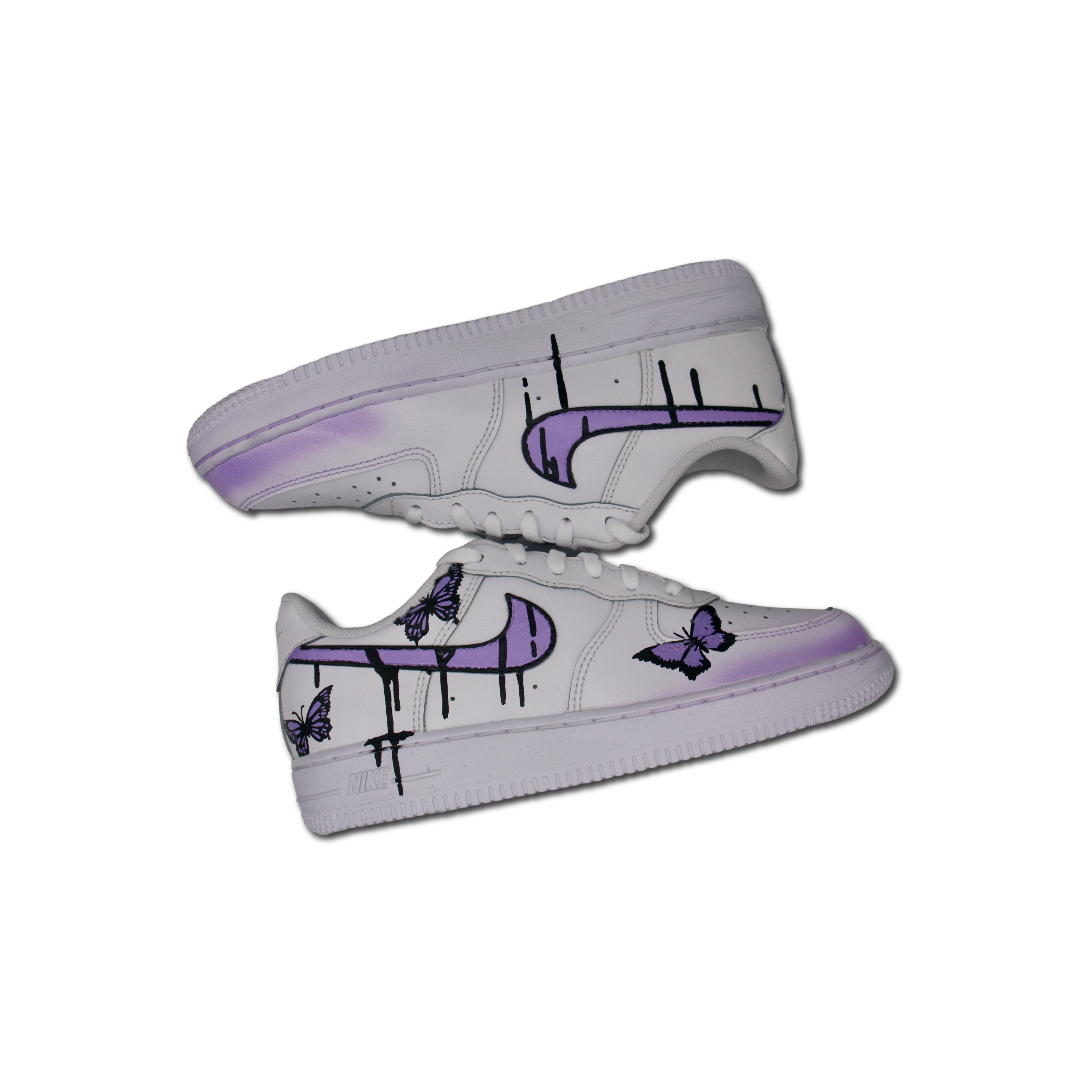 Custom Butterfly + Drip AF1 – Custom Sneakers Portugal